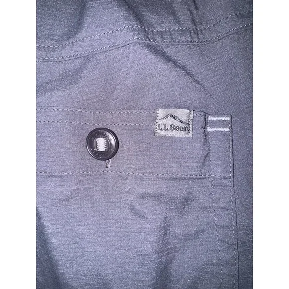LL Bean, men’s‎ gray cargo, hiking pants size medium lightweight - Picture 7 of 10